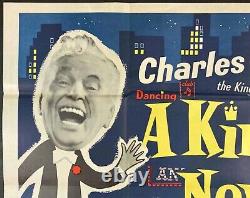 A King in New York Original Quad Movie Film Cinema Poster Charlie Chaplin 1957