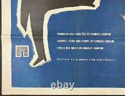 A King in New York Original Quad Movie Film Cinema Poster Charlie Chaplin 1957