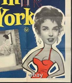 A King in New York Original Quad Movie Film Cinema Poster Charlie Chaplin 1957