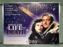 A MATTER OF LIFE AND DEATH (1946, BFI RR2000) original UK rolled quad poster