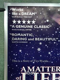A MATTER OF LIFE AND DEATH (1946, BFI RR2000) original UK rolled quad poster