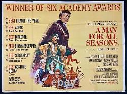 A Man for All Seasons Original Quad Movie Film Cinema Poster Paul Scofield 1966