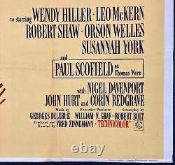 A Man for All Seasons Original Quad Movie Film Cinema Poster Paul Scofield 1966