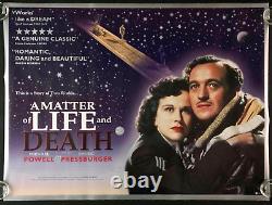 A Matter of Life and Death Original Quad Movie Poster Powell Pressburger BFI RR