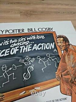 A Piece of The Action original UK quad movie poster 40X30 in Sidney Poitier 1977