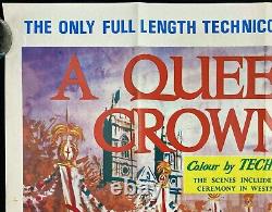 A Queen Is Crowned Original Quad Movie Poster Laurence Olivier The Crown 1953