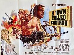 A Town Called Bastard Original Movie Quad Film Poster 1971 Tom Chantrell Art