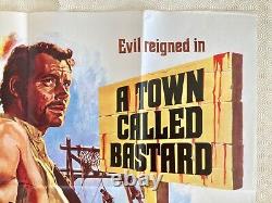 A Town Called Bastard Original Movie Quad Film Poster 1971 Tom Chantrell Art