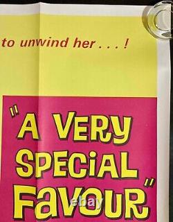 A Very Special Favor Original Quad Movie Cinema Poster Rock Hudson Leslie Caron