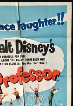 Absent Minded Professor ORIGINAL Quad Movie Poster Fred MacMurray Disney 1961