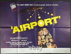 Airport Original Quad Movie Cinema Poster Burt Lancaster Dean Martin 1970