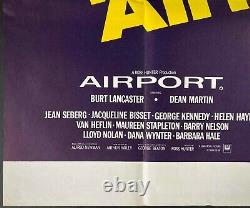 Airport Original Quad Movie Cinema Poster Burt Lancaster Dean Martin 1970