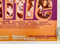 Alfie Original 2001 BFI Re Release Quad Poster Michael Caine Millicent Martin