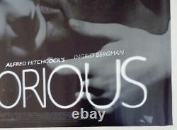 Alfred Hitchcock's Notorious Original Uk Quad Movie Poster Ingrid Bergman Carry