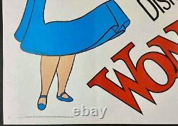 Alice in Wonderland Original Quad Movie Cinema Poster Disney 1978 RR