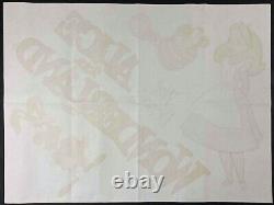 Alice in Wonderland Original Quad Movie Cinema Poster Disney 1978 RR