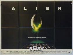 Alien original release british quad movie poster
