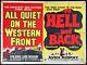 All Quiet Western Front / Hell And Back Original Quad Movie Poster