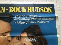 All That Heaven Allows rare Original British Movie Quad Poster 1955 Rock Hudson