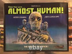 Almost Human, 1974 Original British Quad Movie Poster Horror AKA Shock Waves