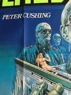 Almost Human-Original British Quad Cinema Movie Poster, Peter Cushing, Video Nasty
