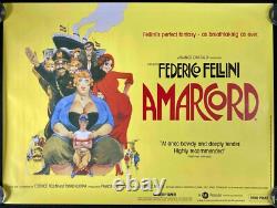 Amarcord Original Quad Movie Cinema Poster BFI 2004 RR Federico Fellini