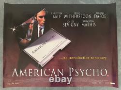 American Psycho 2000 Horror ORIGINAL ROLLED UK QUAD CINEMA poster
