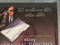 American Psycho 2000 Horror ORIGINAL ROLLED UK QUAD CINEMA poster