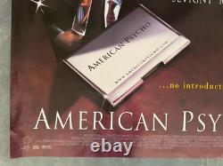 American Psycho 2000 Horror ORIGINAL ROLLED UK QUAD CINEMA poster