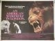 American Werewolf In London Original Quad Movie Poster Linen Backed John Landis