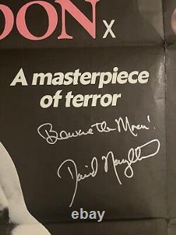 An American Werewolf In London Original Uk Quad Poster 30 X40 Signed