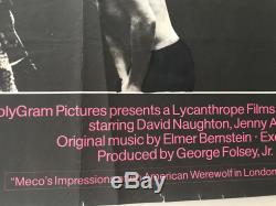 An American Werewolf In London UK Quad (1981) Original Film Poster