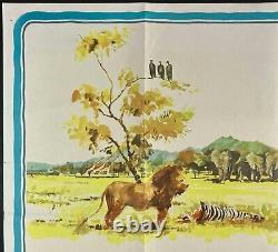 An Elephant Called Slowly Original Quad Movie Film Cinema Poster 1969 Born Free