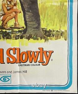 An Elephant Called Slowly Original Quad Movie Film Cinema Poster 1969 Born Free