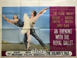 An Evening With The Royal Ballet Original Quad Film Poster 1963 Fonteyn, Nureyev