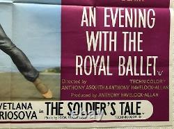 An Evening With The Royal Ballet Original Quad Film Poster 1963 Fonteyn, Nureyev
