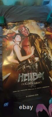 An Original Poster Of Hellboy 2 The Golden Army Signed By Two Cast Members