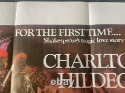 Antony and Cleopatra ORIGINAL Quad Film Poster Charlton Heston Shakespeare 1972