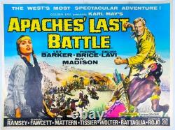 Apaches Last Battle Original Uk Quad Movie Poster 1964