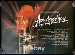 Apocalypse Now Original Quad Movie Cinema Poster Marlon Brando Bob Peak 1979