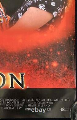 Armageddon ORIGINAL Quad Movie Poster Ben Affleck Bruce Willis 1998