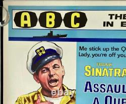Assault on a Queen Original Quad Movie Cinema Poster Frank Sinatra ABC 1966
