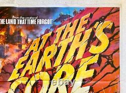 At The Earth's Core Original 1976 Quad Film Poster McClure Cushing Chantrell Art