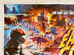 At The Earth's Core Original 1976 Quad Film Poster McClure Cushing Chantrell Art