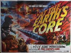 At the Earth's Core ORIGINAL quad film poster sci-fi monster very nice condition