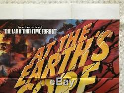 At the Earths Core Original Movie Quad Poster 1976 Peter Cushing Chantrell Art