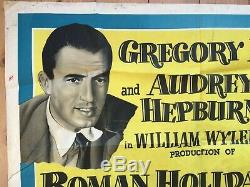 Audrey Hepburn Roman Holiday Original UK Quad Film Poster RARE