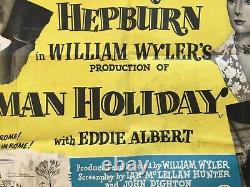 Audrey Hepburn Roman Holiday Original UK Quad Film Poster RARE