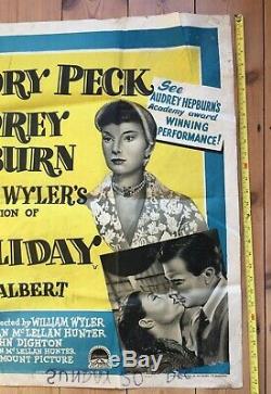 Audrey Hepburn Roman Holiday Original UK Quad Film Poster RARE