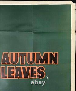 Autumn Leaves Original Quad Movie Film Cinema Poster Joan Crawford 1956